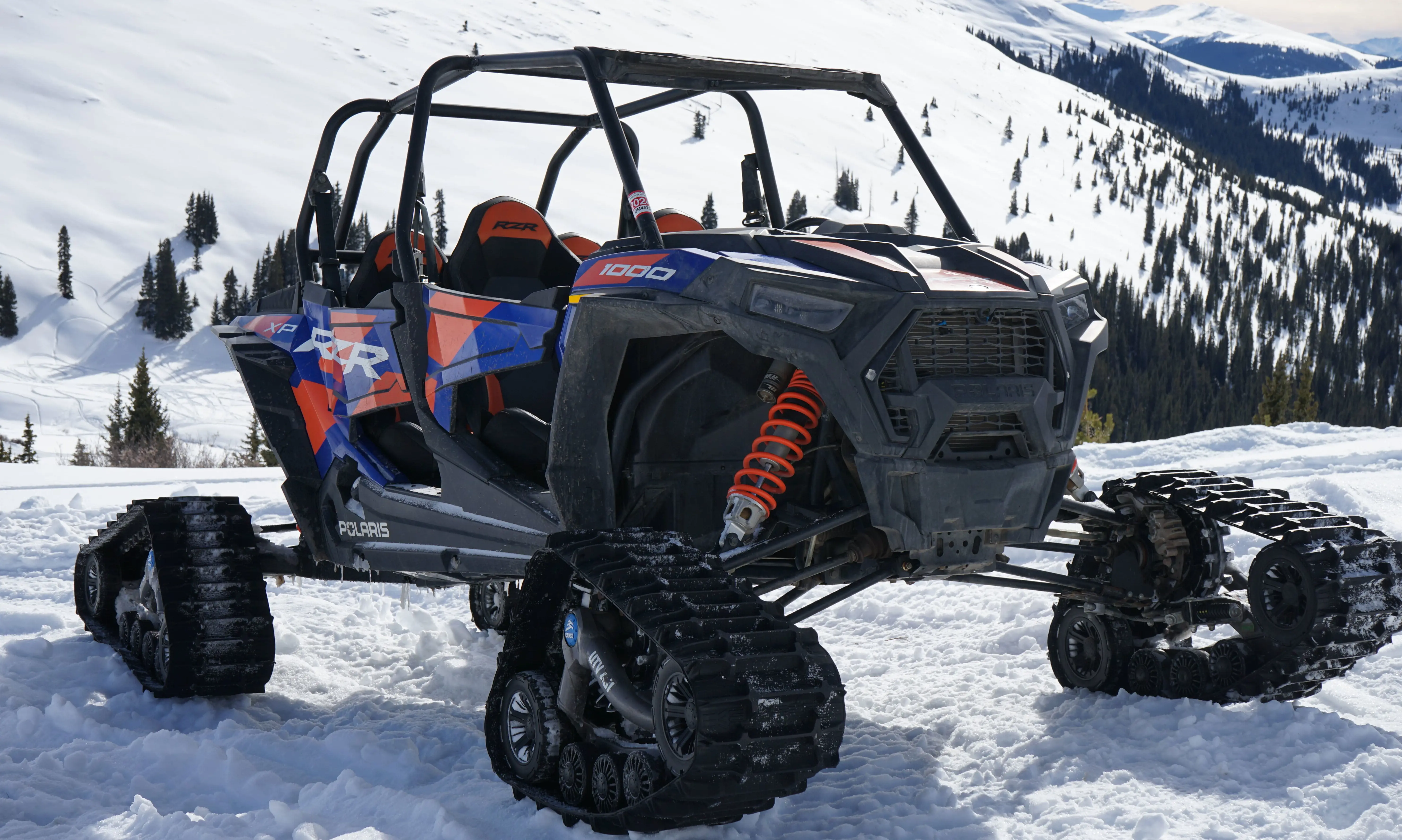 4 Passenger Side-by-Side with Snowtracks