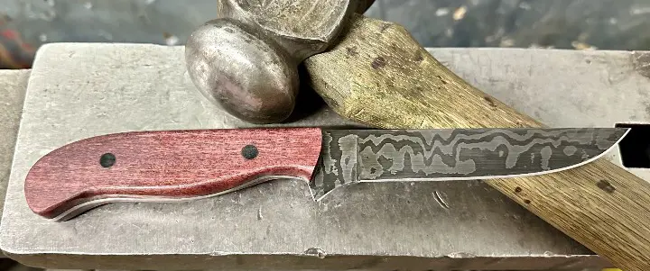 Small Damascus Hunting Knife Class $450/Person