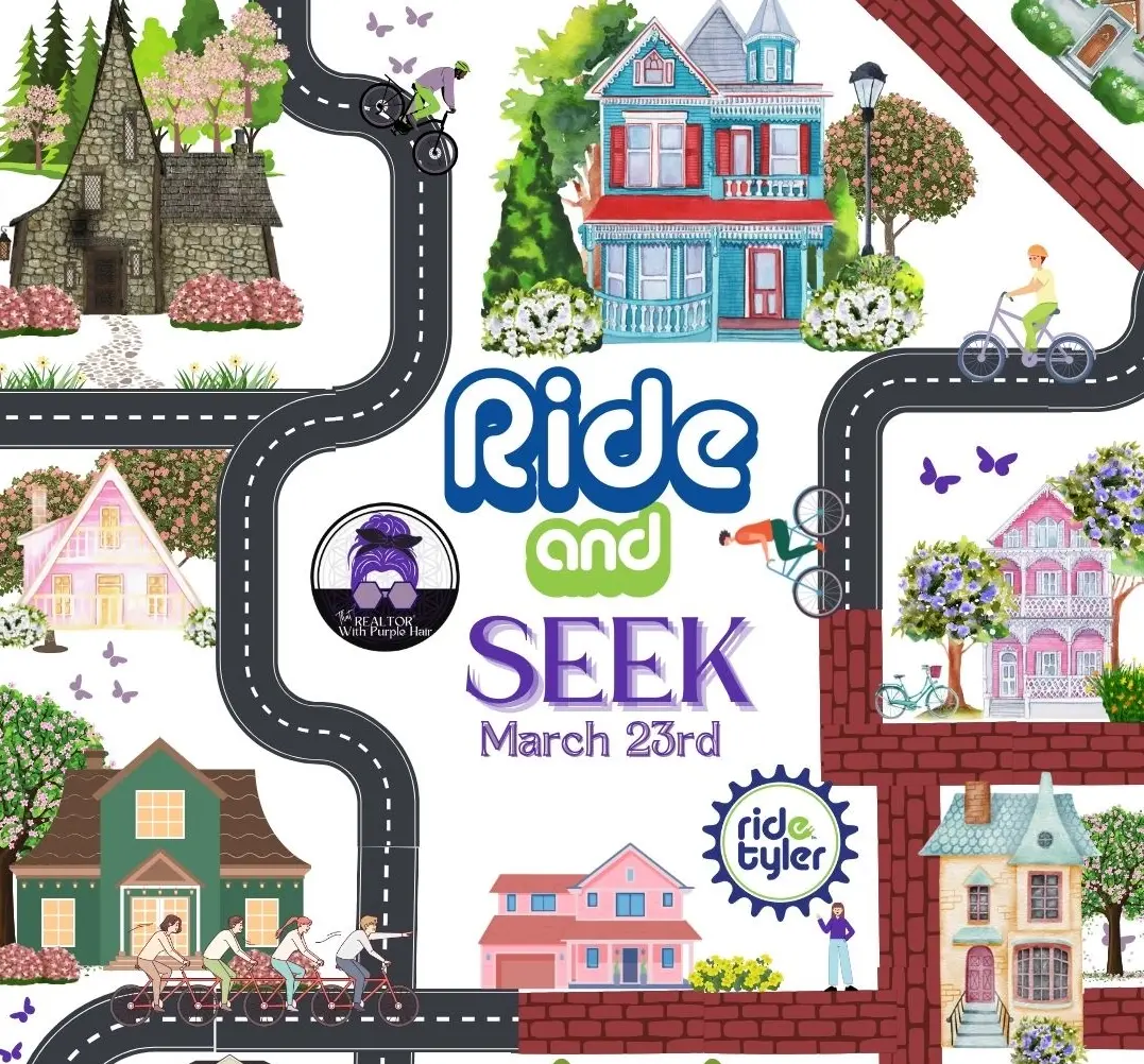 Ride and Seek with That Realtor with Purple Hair- Azalea District Home E-bike Tour 